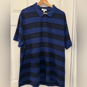 Lacoste Men's Navy and Black Polo Shirt, regular fit, size 3XL